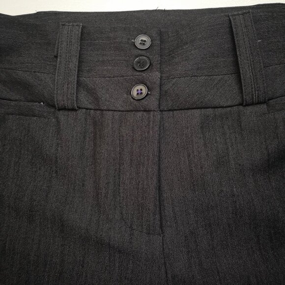 Fashion Bug Ladies Size 14 Black Zipper & 3 Button Closure Flare Leg Dress Pants - Picture 7 of 14